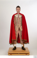  Photos Man in Historical Dress 28 16th century a poses red cloak whole body 0009.jpg
